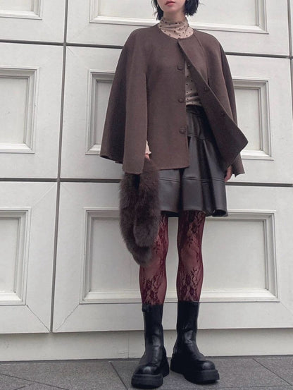 2way wool poncho