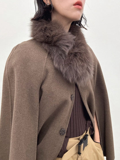 2way wool poncho