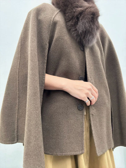 2way wool poncho