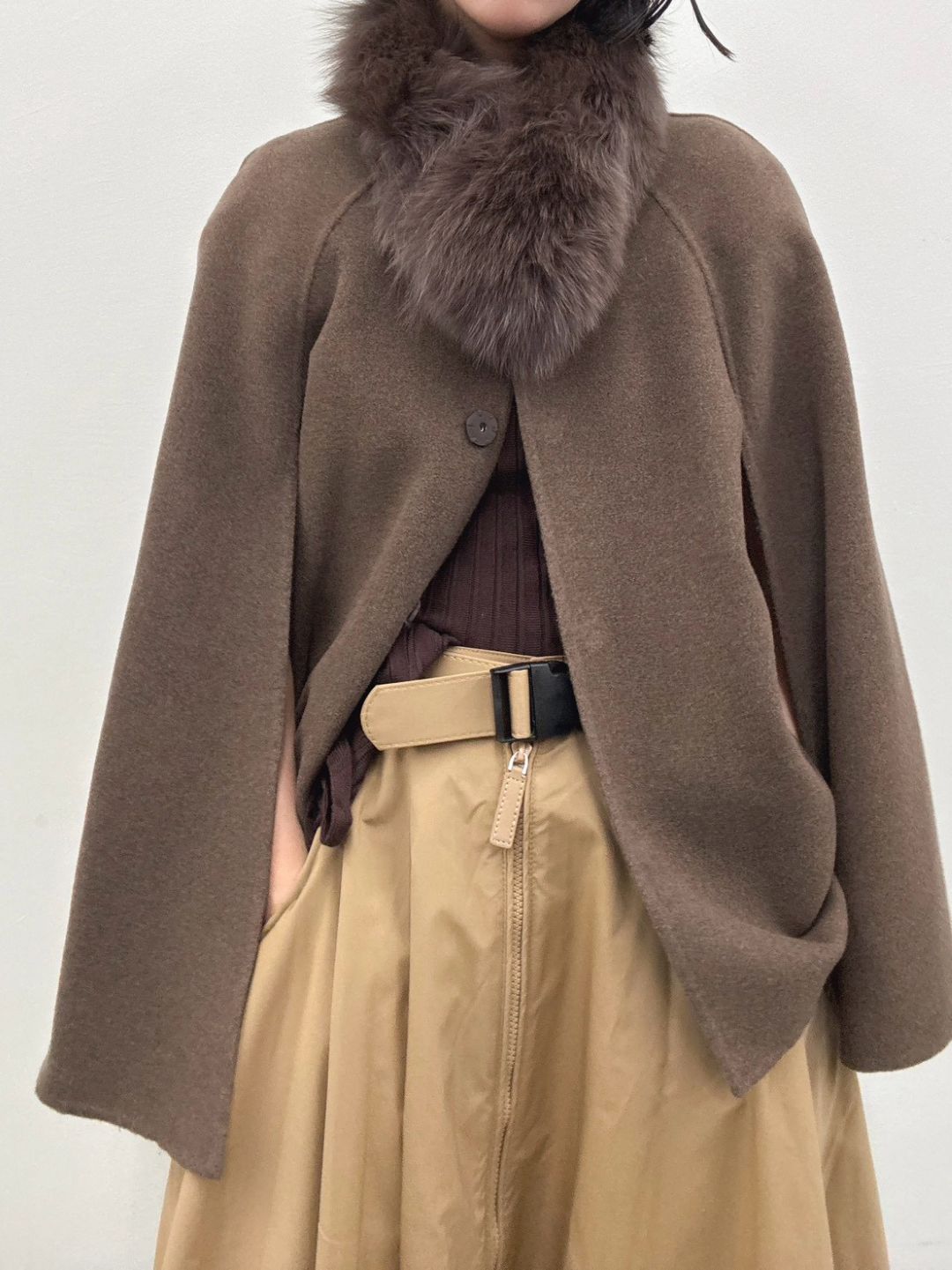 2way wool poncho