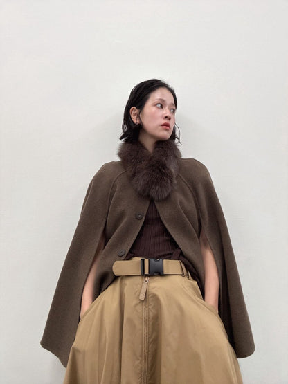 2way wool poncho