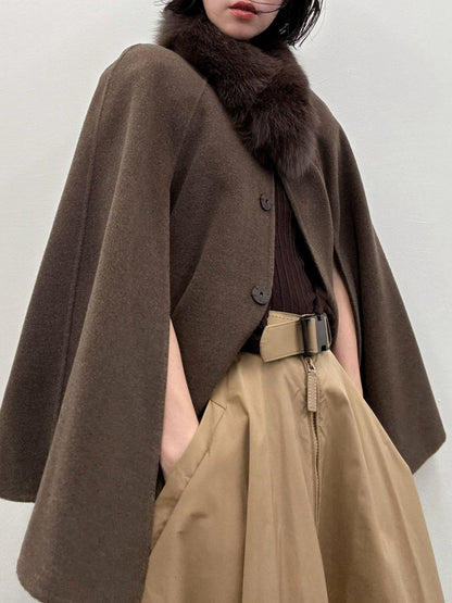 2way wool poncho