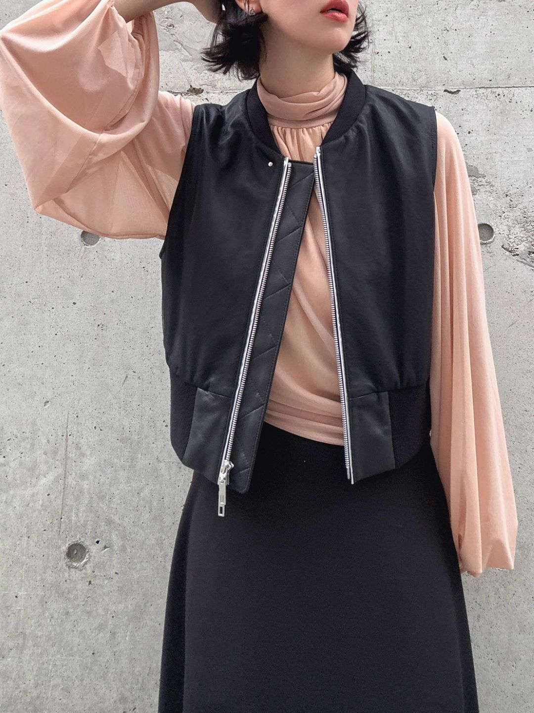 lamb leather vest