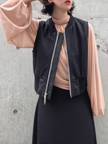 lamb leather vest