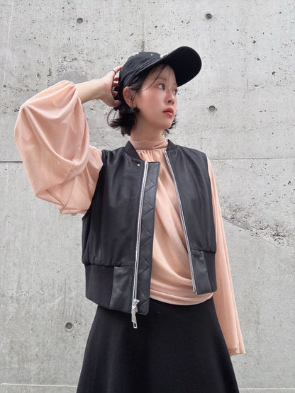 lamb leather vest