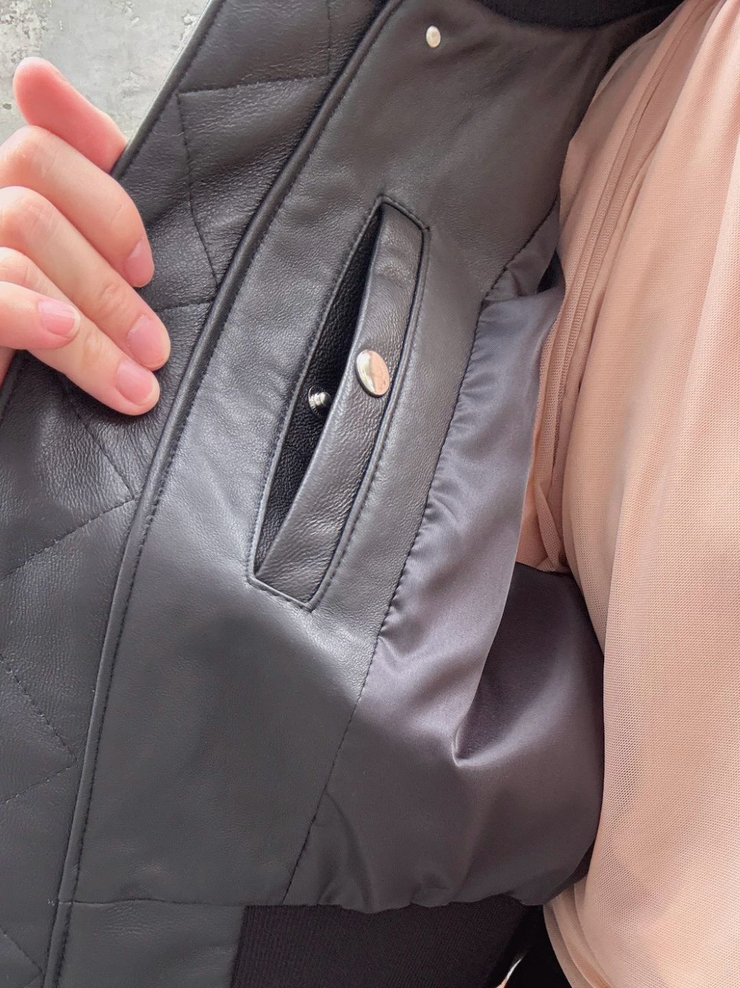 lamb leather vest