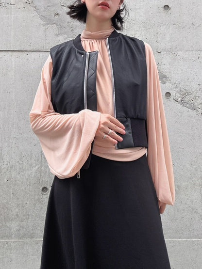 lamb leather vest