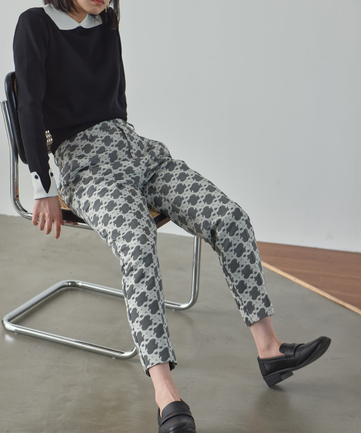 jacquard pants