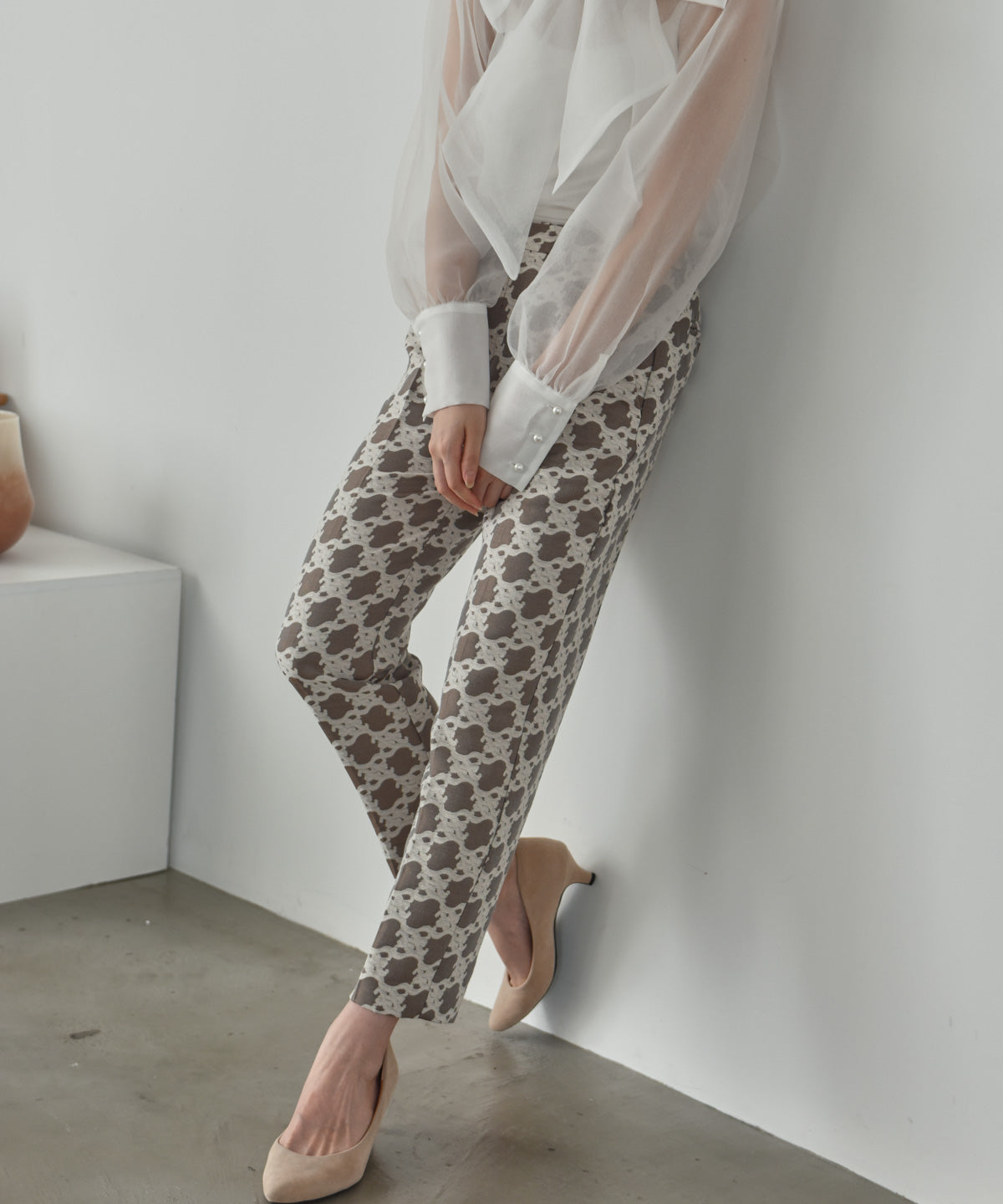 jacquard pants