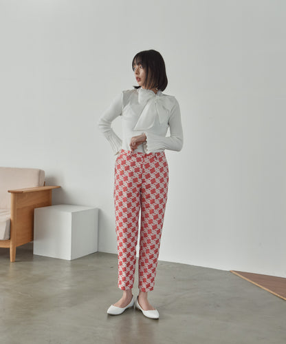 jacquard pants