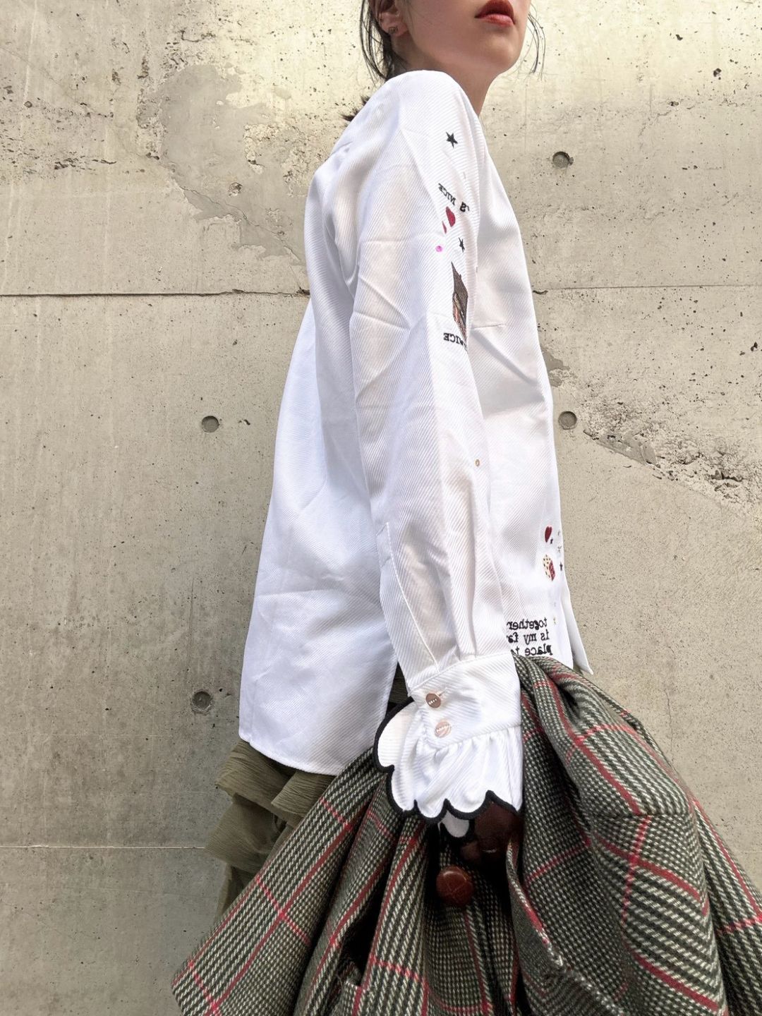 VILAGALLO camisa blanca bordados hotel shirt