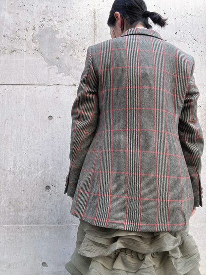 VILAGALLO chaqueta cuadros verde gales jacket