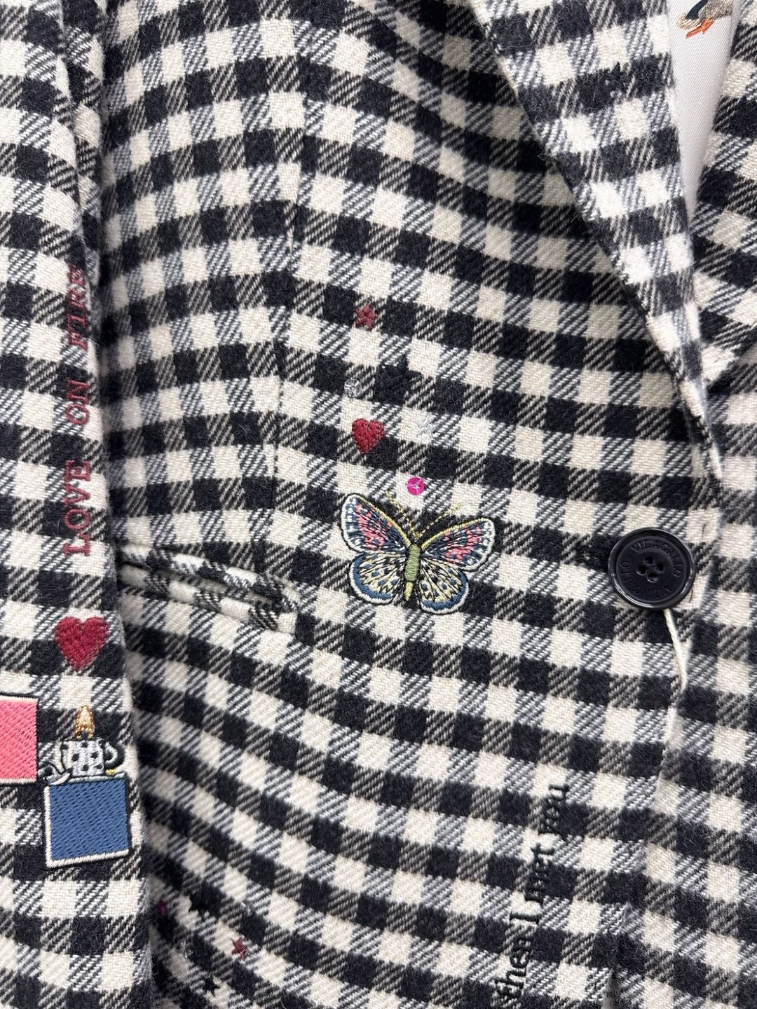 VILAGALLO chaqueta lana vichy jacket