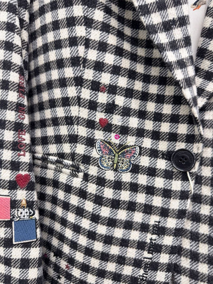 VILAGALLO chaqueta lana vichy jacket