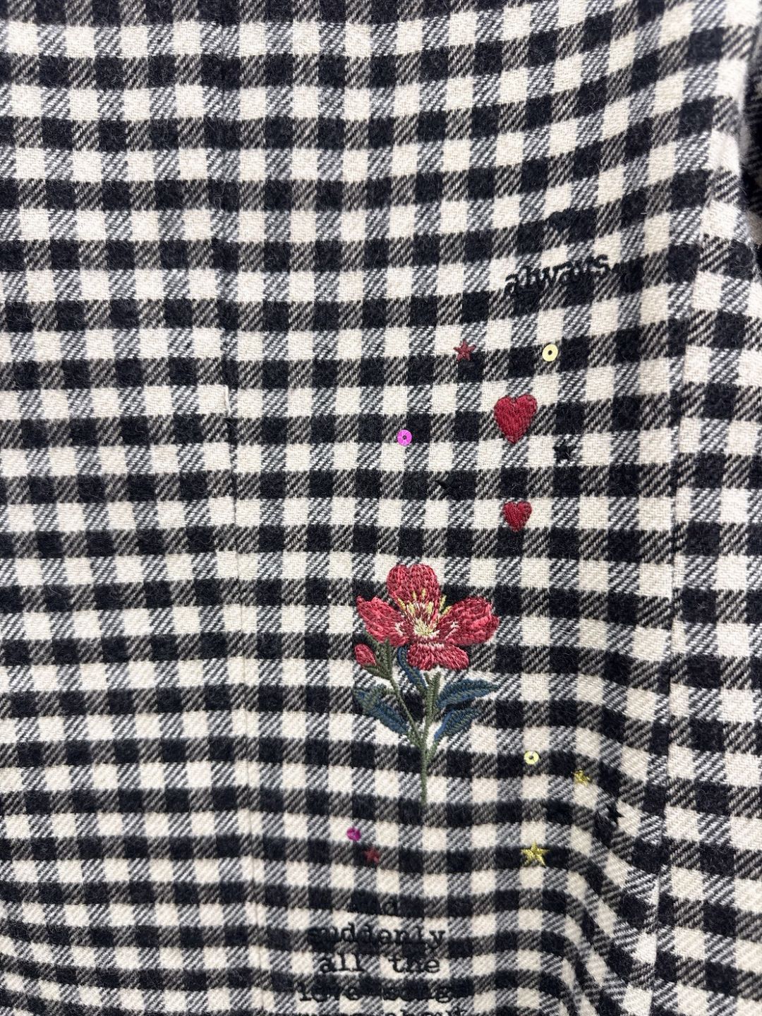 VILAGALLO chaqueta lana vichy jacket