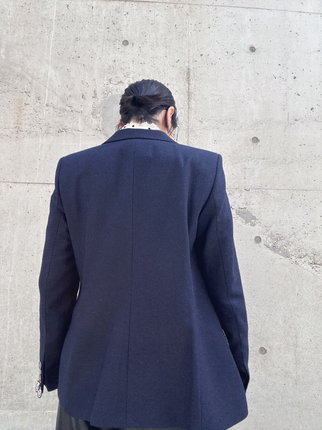 VILAGALLO CHAQUETA LANA MARINO jkt