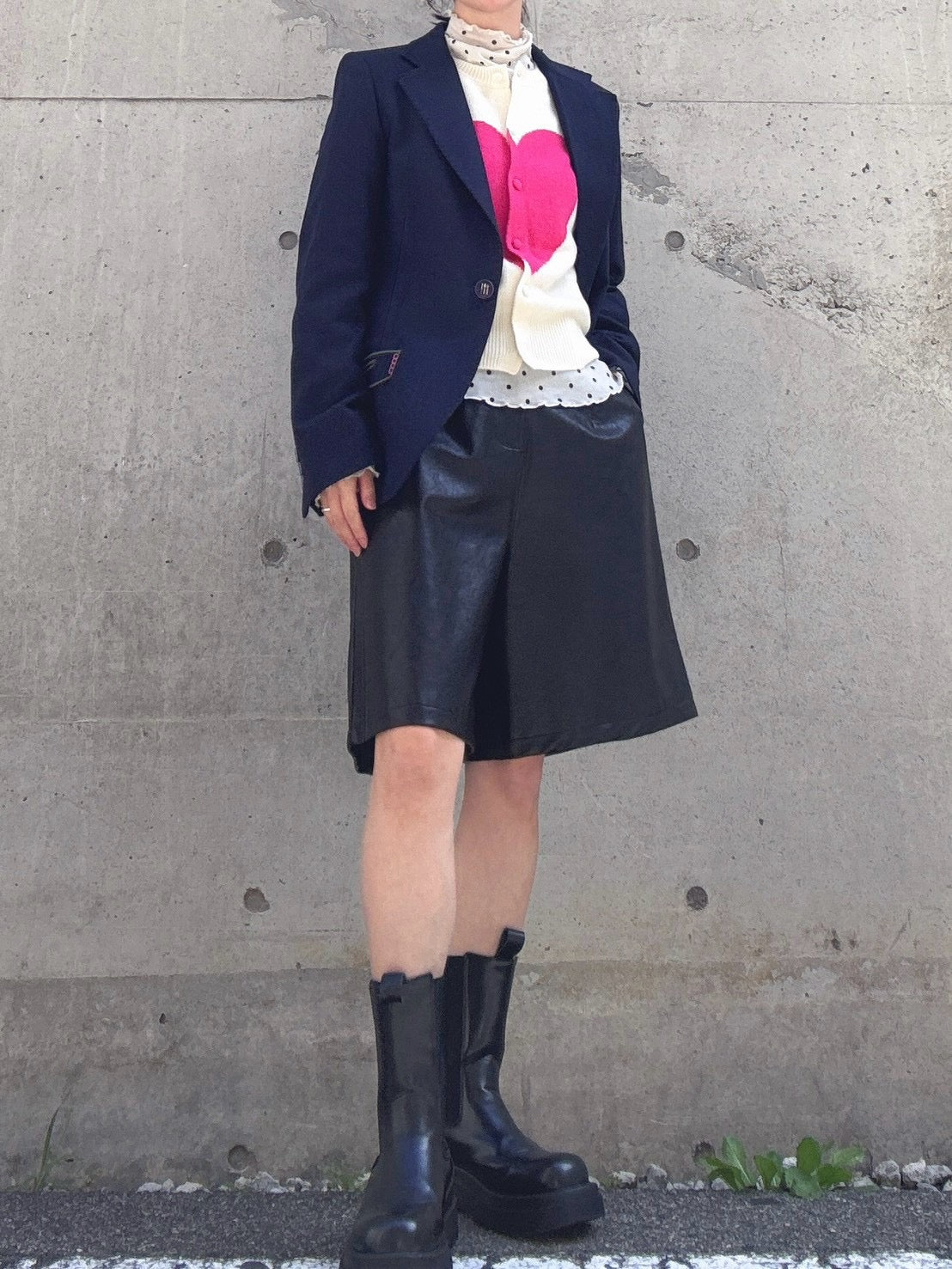 VILAGALLO CHAQUETA LANA MARINO jkt