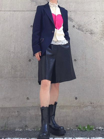 VILAGALLO CHAQUETA LANA MARINO jkt