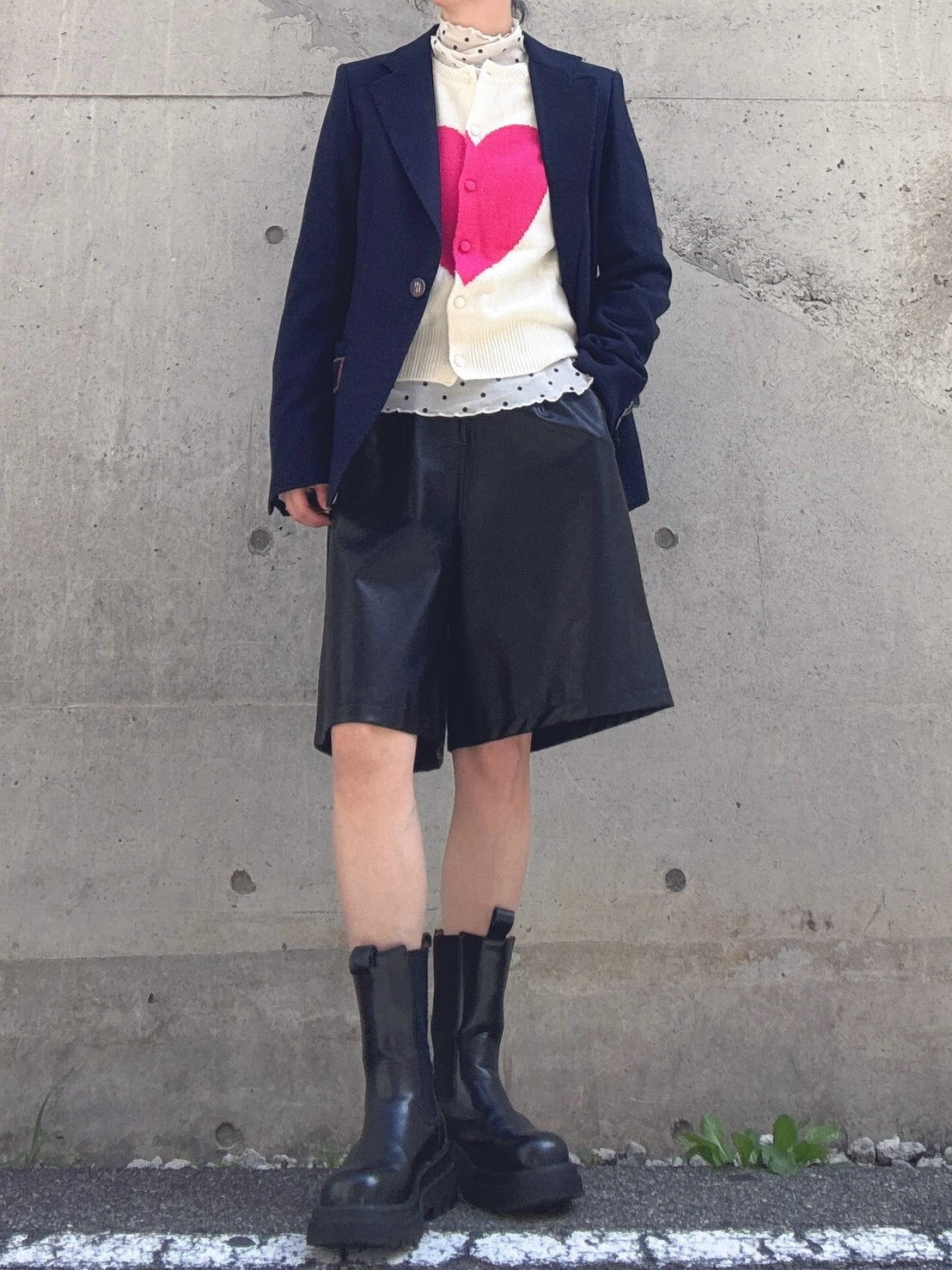 VILAGALLO CHAQUETA LANA MARINO jkt