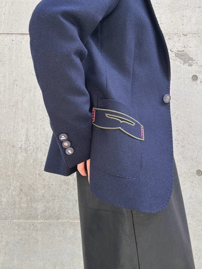 VILAGALLO CHAQUETA LANA MARINO jkt