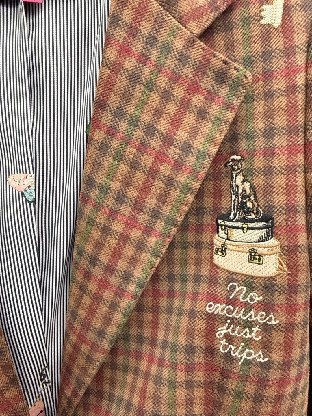 VILAGALLO chaqueta bordado hotelpata de gallo teja jacket