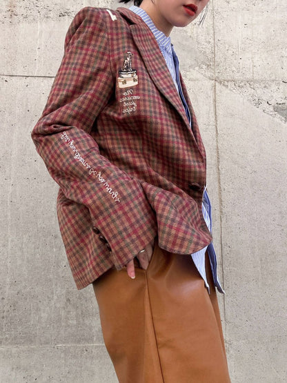 VILAGALLO chaqueta bordado hotelpata de gallo teja jacket
