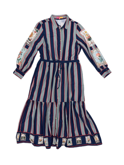 VILAGALLO VESTIDO RAYAS Y CARTAS MADRID  one piece