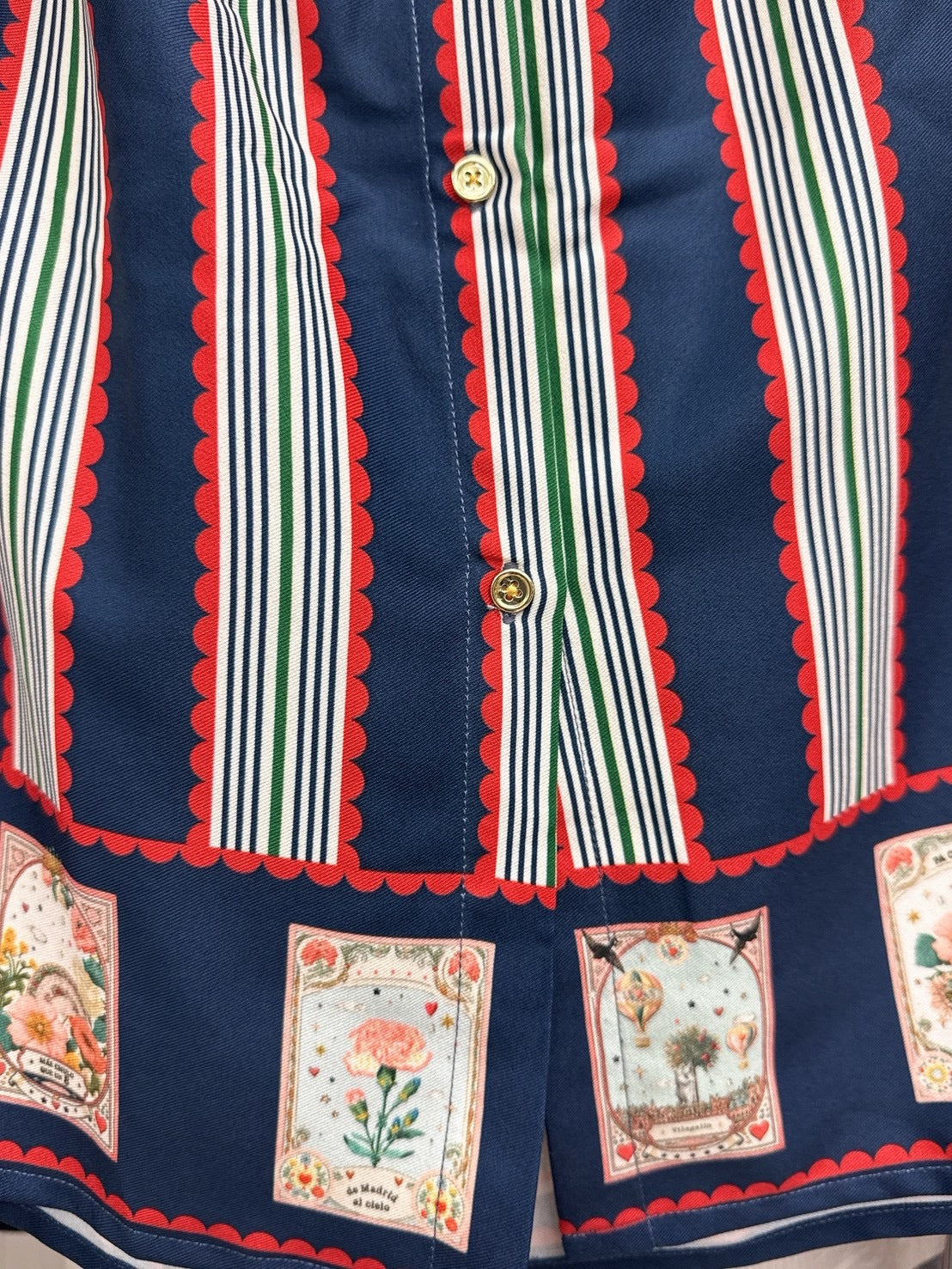 VILAGALLO VESTIDO RAYAS Y CARTAS MADRID  one piece