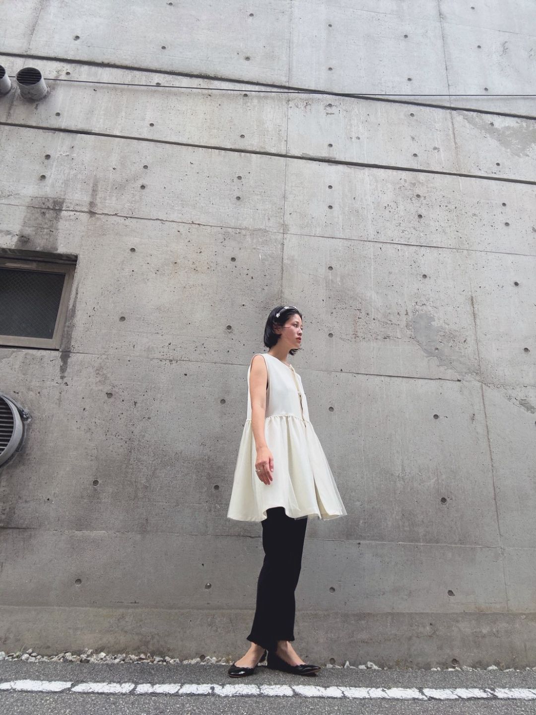 waist petit scalloped gilet