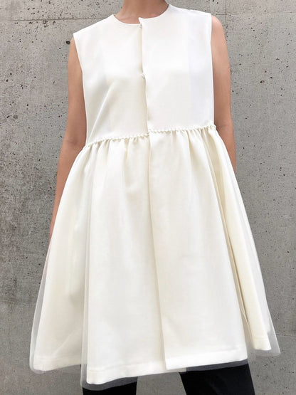 waist petit scalloped gilet