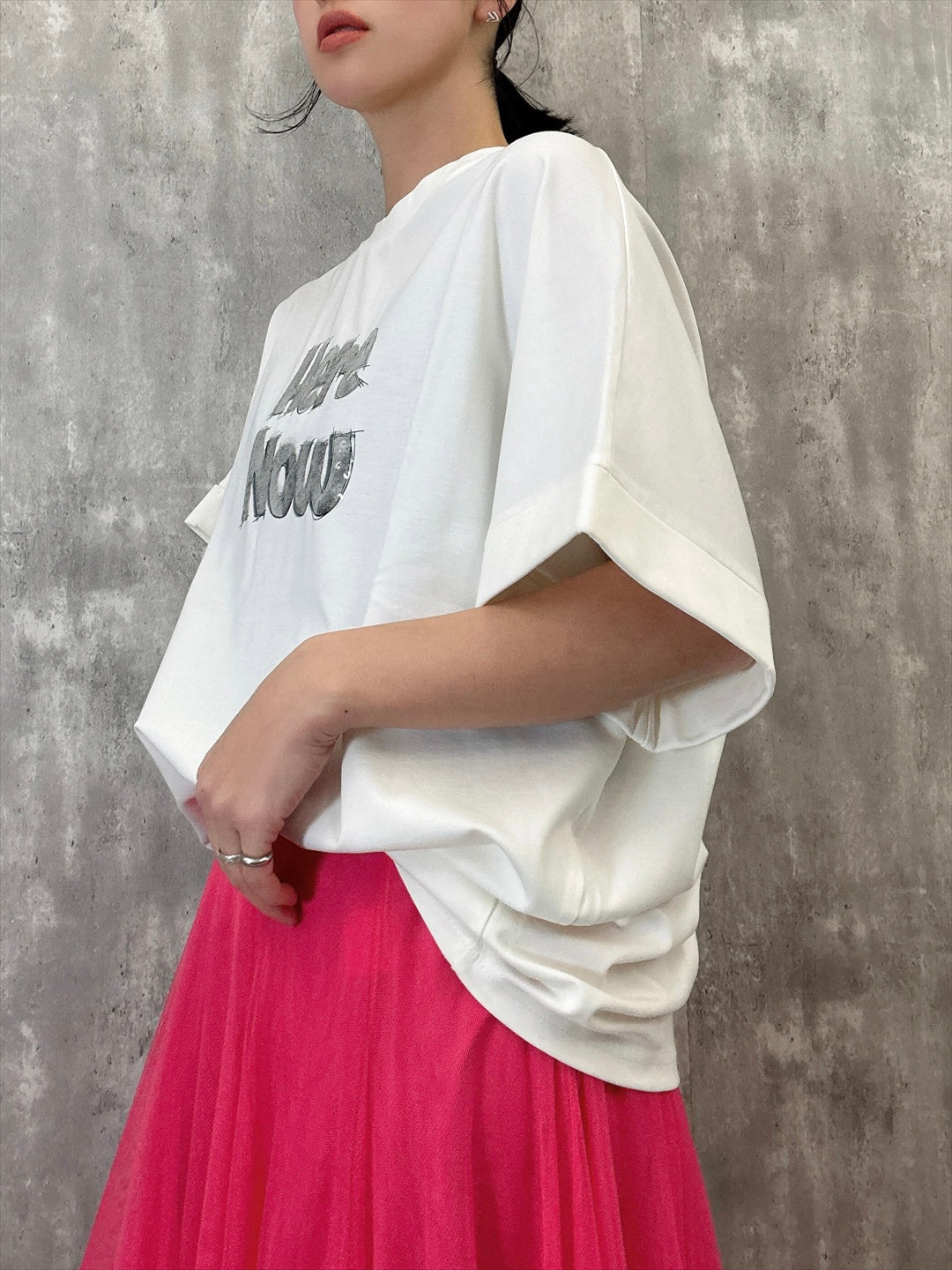 sequins logo T shirt