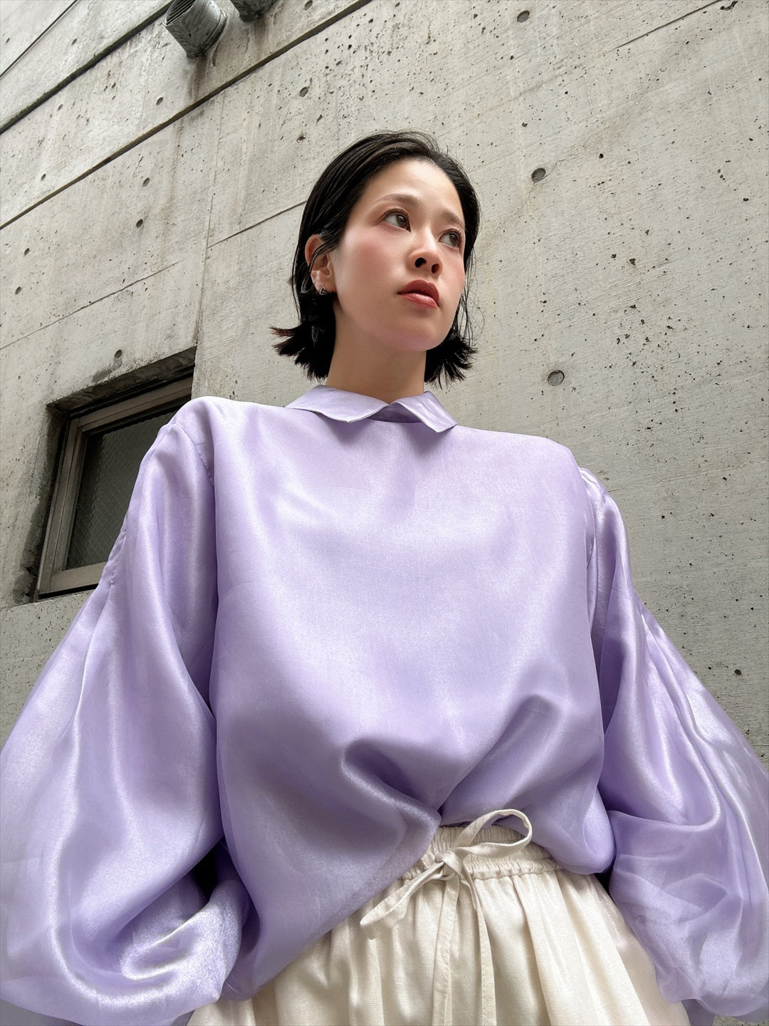 bright organdy blouse