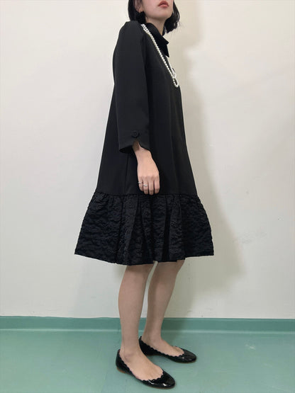 hem switching frills onepiece