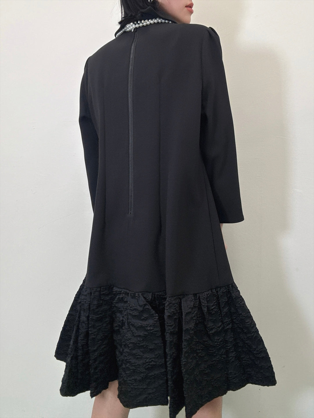 hem switching frills onepiece