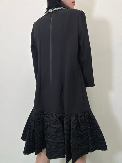 hem switching frills onepiece
