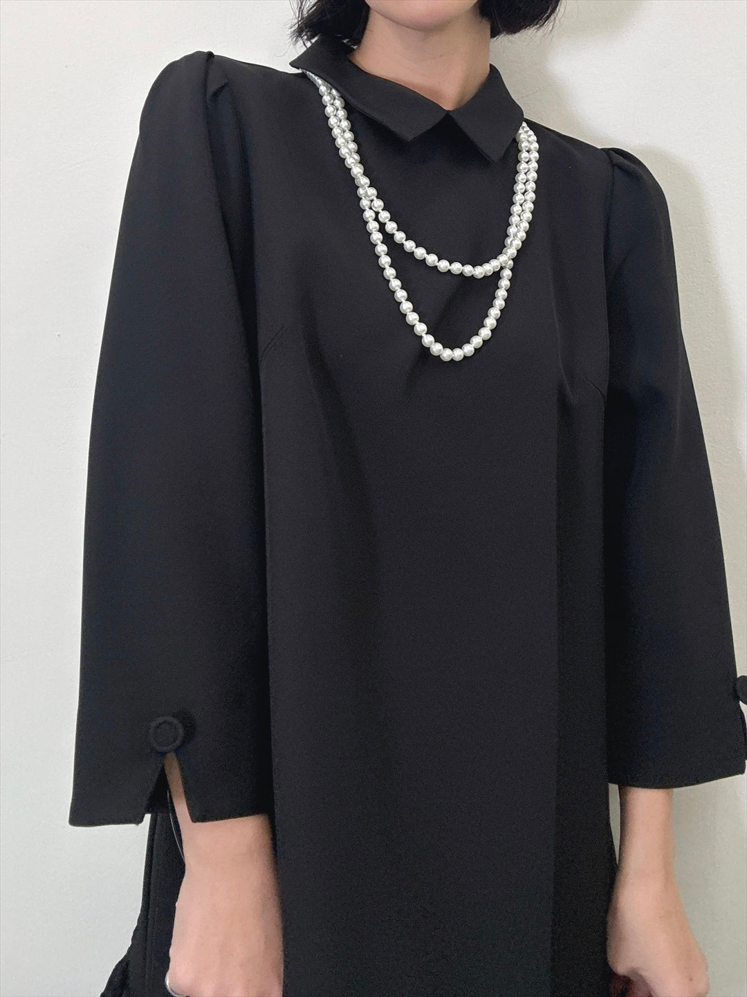hem switching frills onepiece