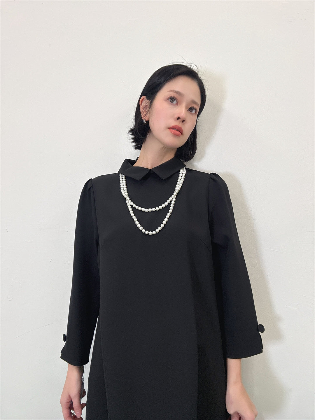 hem switching frills onepiece