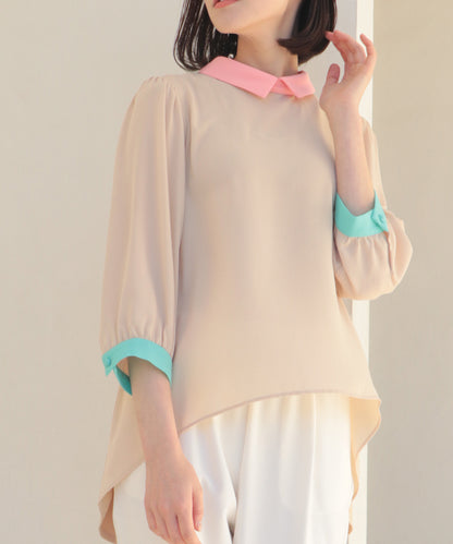 small collar blouse