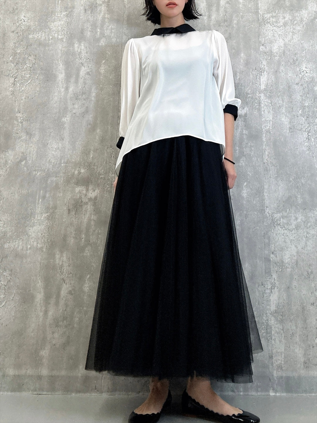 small collar blouse