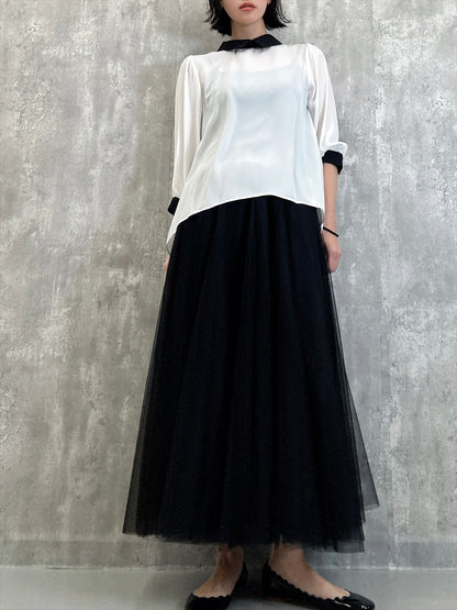 small collar blouse