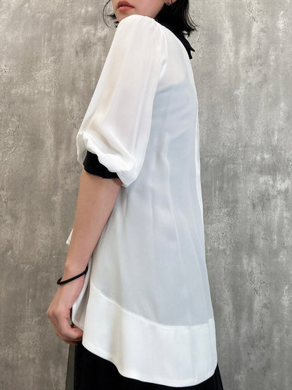 small collar blouse
