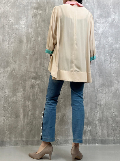 small collar blouse