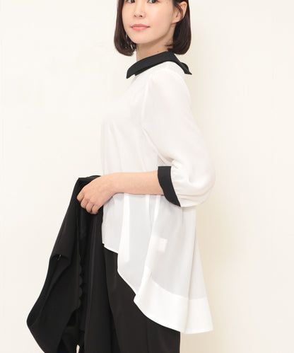 small collar blouse