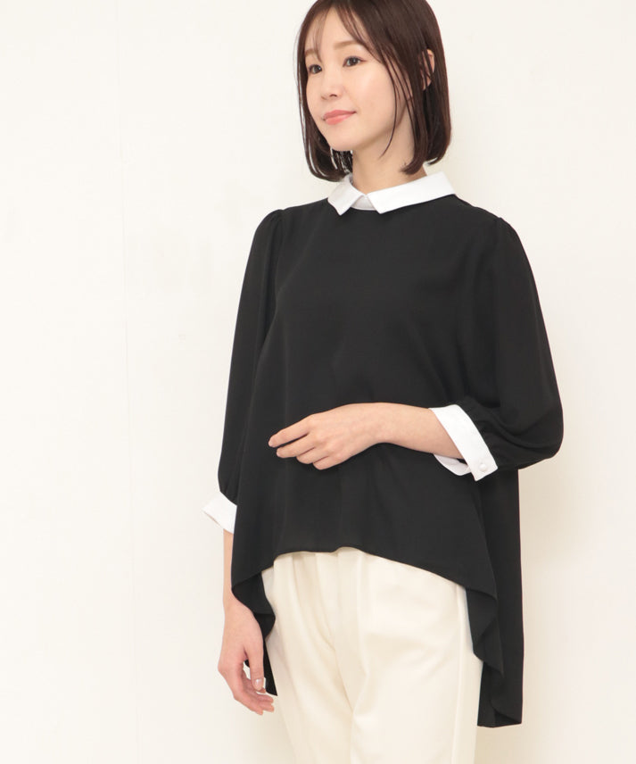 small collar blouse