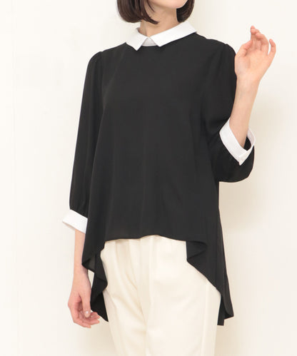 small collar blouse