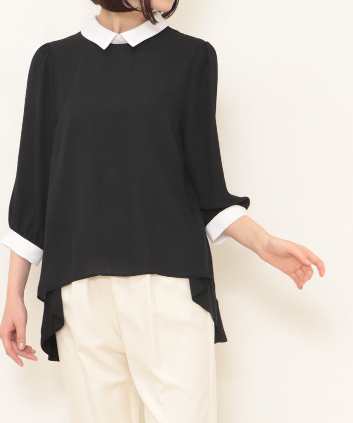 small collar blouse