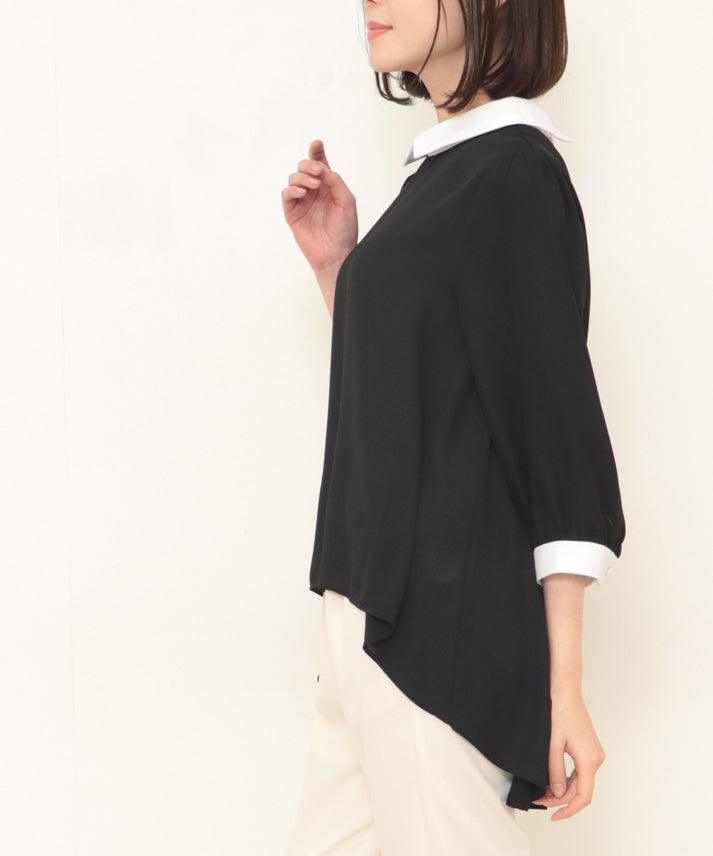 small collar blouse