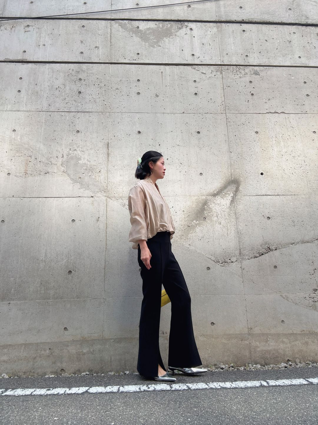 split-hem pants