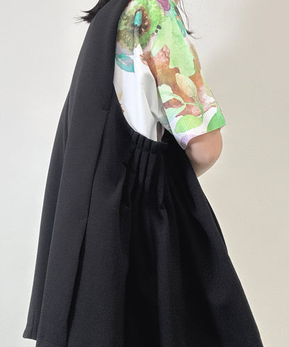 waist side gather gilet