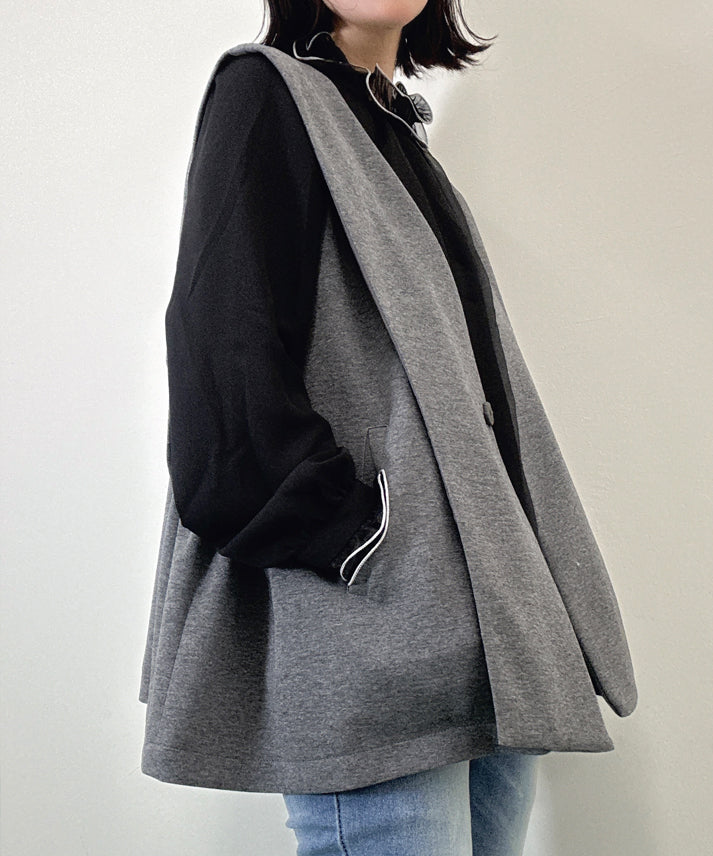 waist side gather gilet